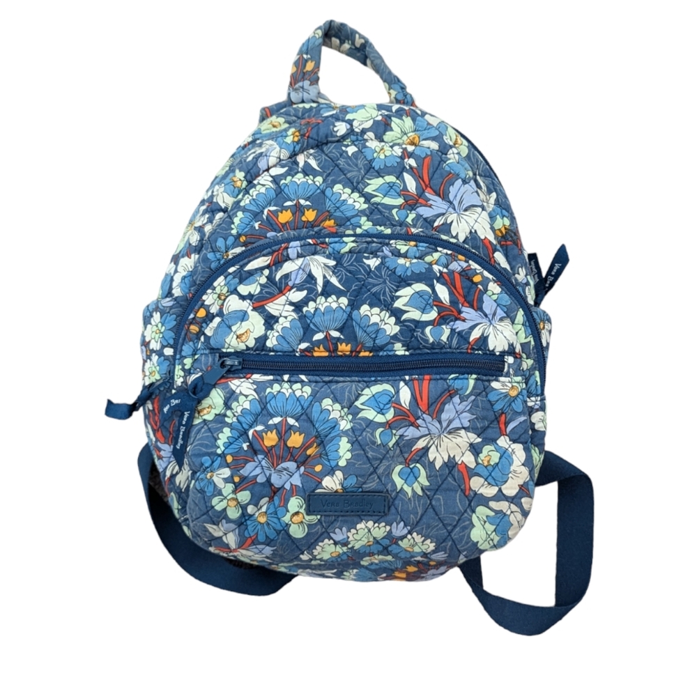 Vera Bradley Small Backpack Floral Blue Vera Bradley Backpack